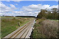 The East Coast Main Line running north from Peascliff Tunnel