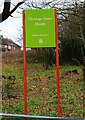 Vicarage Farm Heath Nature Reserve sign, near Stourport Road, Kidderminster, Worcs