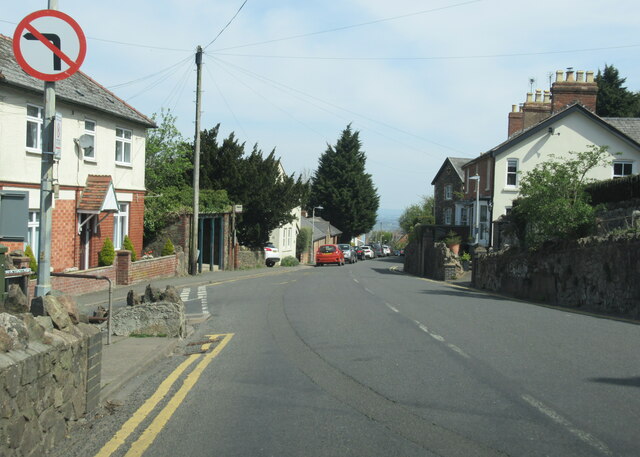 B4232 approaching North Malvern