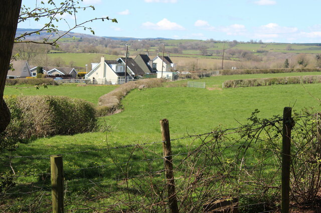 Field north of hillside footpath, Groesffordd