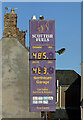 NT9464 : A garage fuel sign at Northburn Road, Eyemouth by Walter Baxter