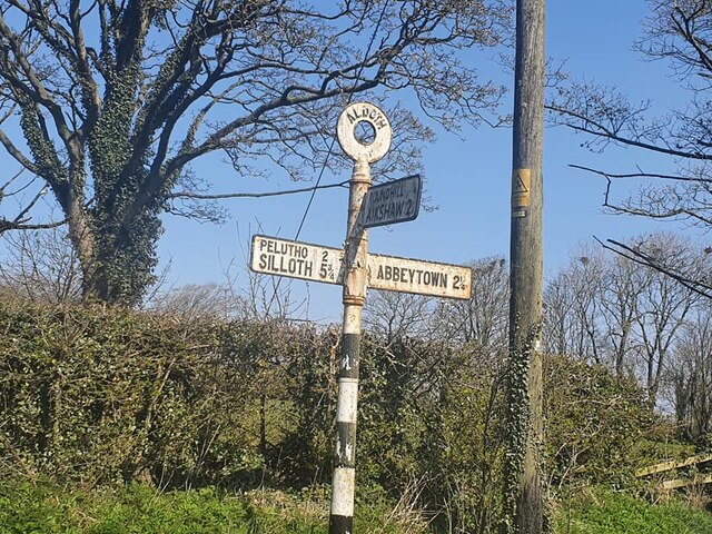 Direction Sign  Signpost at Aldoth, Holme Abbey parish