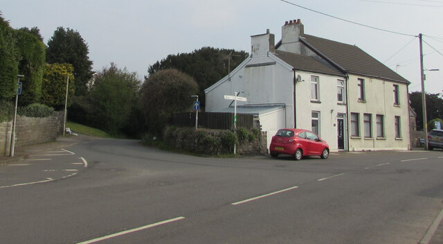 Junction in Llanharry