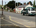 Skip hire lorry, Llanharry Road, Llanharry