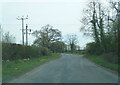 Buttercrambe Road near Primrose Hill Farm