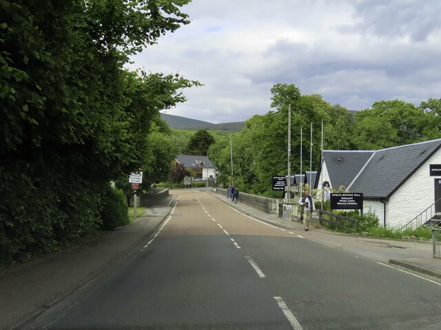 The A82 runs over Spean Bridge