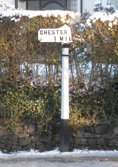 Old Milepost by the A5116, Liverpool Road, Chester