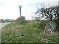 Blue plaque at Jaw Bones Corner, Bempton