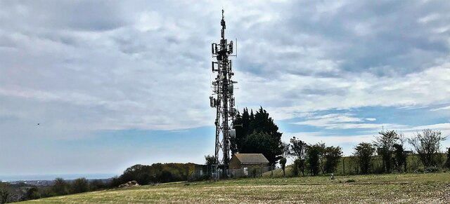 Communications mast on West Hill