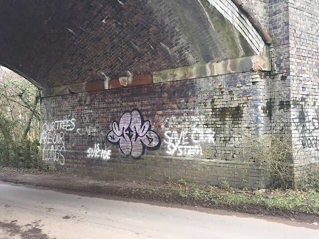 Anti-HS2 graffiti