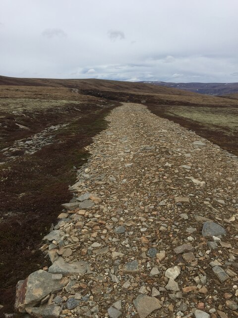 Newly reinstated track to Carn Dubh Ic An Deoir