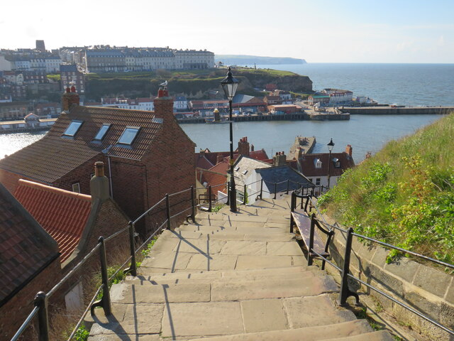 Steps to Whitby Abbey