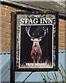 NY6825 : Sign for the Stag Inn, Dufton  by JThomas