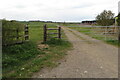 Gate on MacMillan Way heading for Holdenby