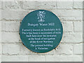 TM3489 : Plaque on the former Bungay Water Mill by Adrian S Pye