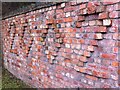 Brick wall dated 2002