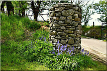 H5371 : Round stone pillar, Bancran by Kenneth  Allen
