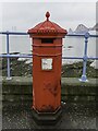 NT1378 : Victorian pillar box by the seafront by Steve Daniels