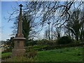 Idle Holy Trinity churchyard - obelisk memorial