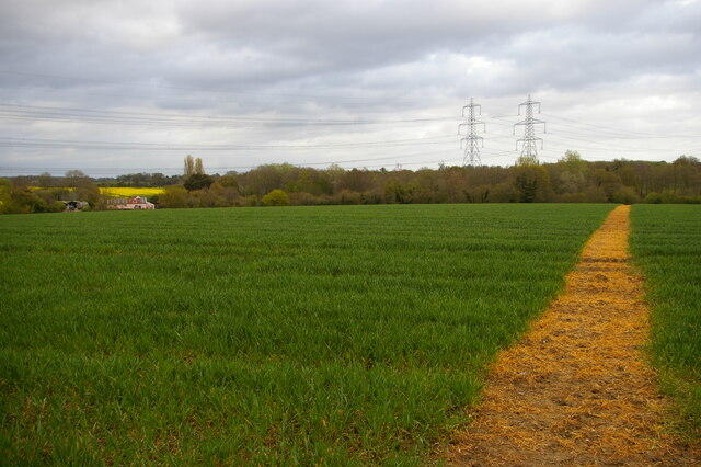 Footpath leading north off Byng Hall Road