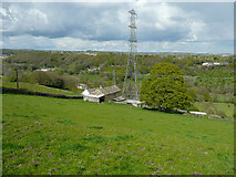 SE1223 : View including Upper Clay House Farm, Southowram by Humphrey Bolton