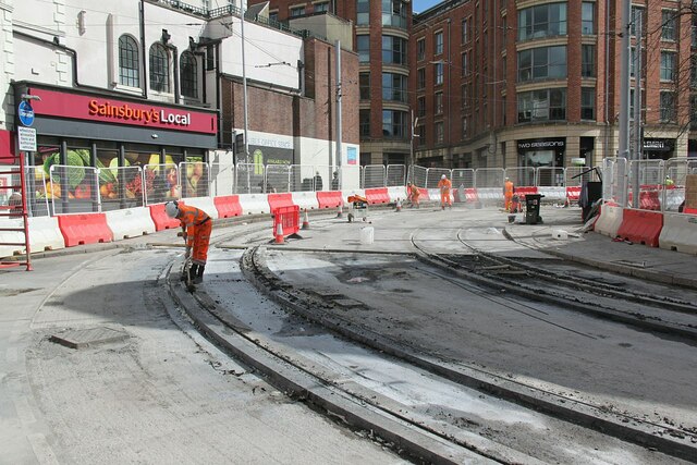 Track relaying, Fletcher Gate © Alan Murray-Rust :: Geograph Britain ...