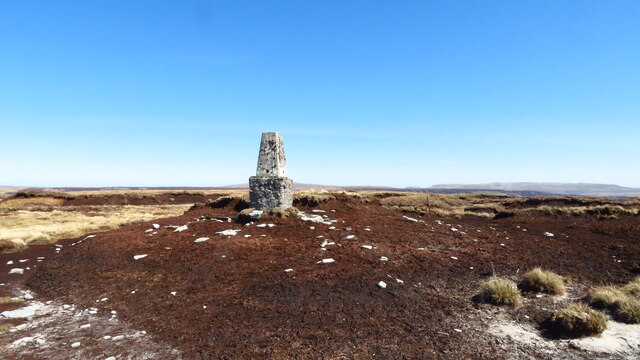 Trig point on Darnbrook Fell above Littondale