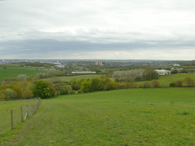 View towards Leeds from Hart Hill