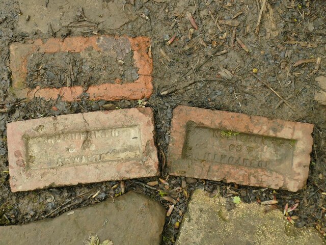 Brick surfacing on Harthill Lane - detail