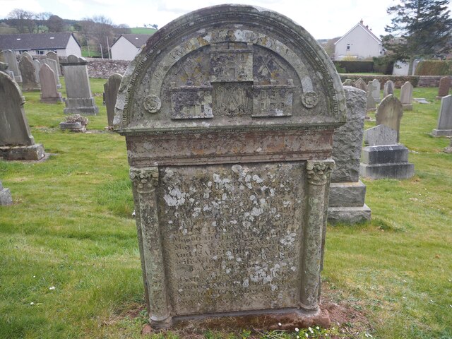 Stone in Memory of the LINEN Family of stone masons in Greenlaw