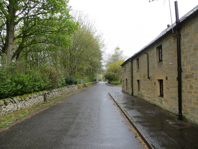 Old Leslie Road at Balfarg Steadings