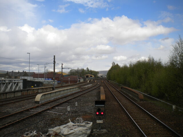 Railway east of Rochdale station