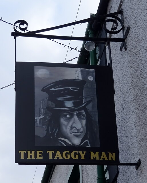 Sign for the Taggy Man, Kirkby Stephen 