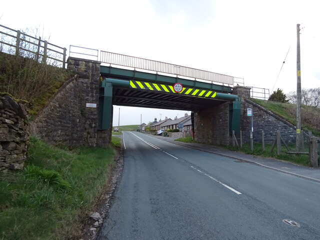 Railway bridge over the A685 near Kirkby Stephen Railway Station