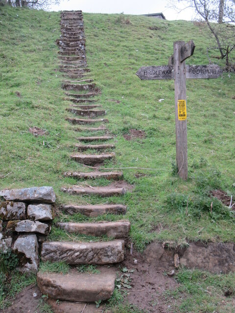 Stone steps at Bransdale Mill