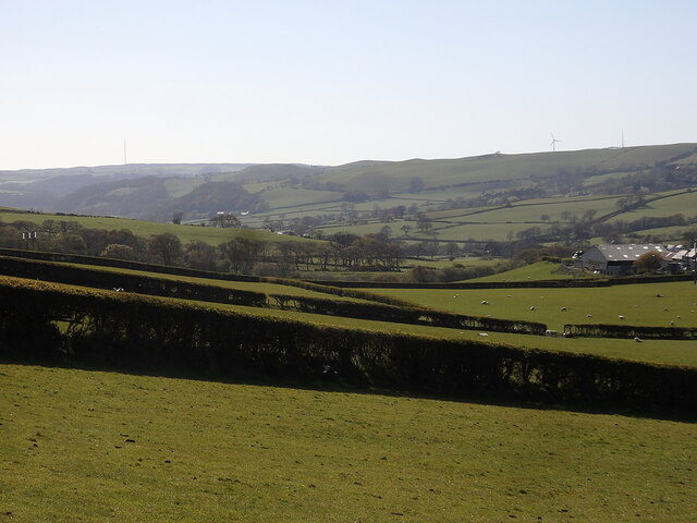 Fields southwest of Llanfihangel-y-Creuddyn