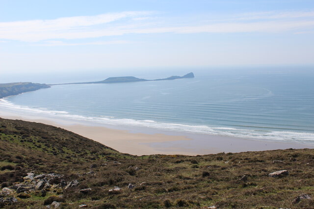 View towards Worms Head