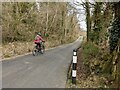 Looking east on the road near Pen-y-cefn uchaf