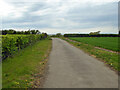 Private road to Downhall Beach Estate