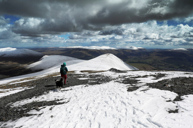 Dropping down the voie normale south of Skiddaw