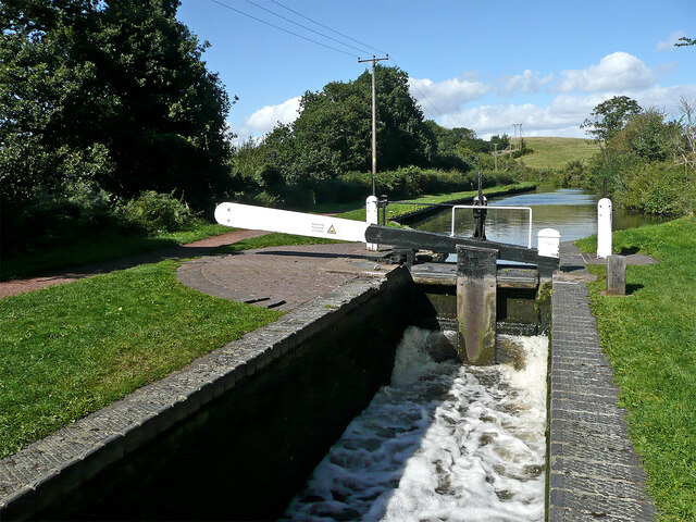 Filling Marsh Lock near Swindon, Staffordshire