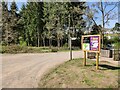 National Trust car park at Comer Woods