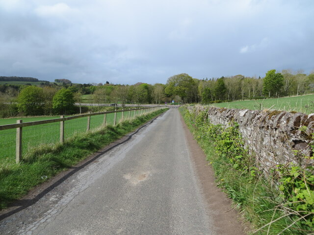 Minor road joining the A92 at Tofts Law © Peter Wood :: Geograph ...