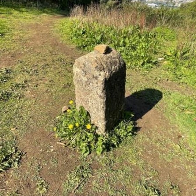 Old Boundary Marker west of Sham Castle in Bath