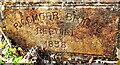 Name and date stone set into NW parapet of Riggmoor Bridge