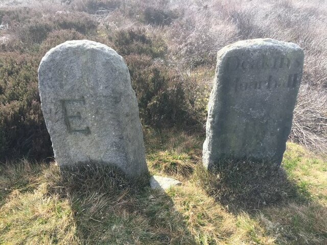 Two old Boundary Markers on Broomhead Moor, Bradfield parish