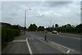 Cycle path rejoins the road