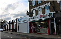 TQ4486 : Shops on Green Lane, Ilford by David Howard