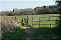 Makeshift gate above Nether House Farm