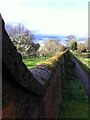 West wall of Castle Bromwich Hall Gardens, seen from within the gardens